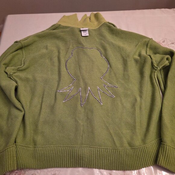 Vintage Disney's The Muppets Kermit the Frog Cardigan - Picture 9 of 12